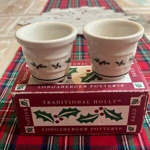 Longaberger votive cups - 2 pack